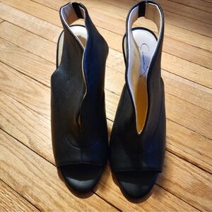 Jessica Simpson Black Slingback Heels